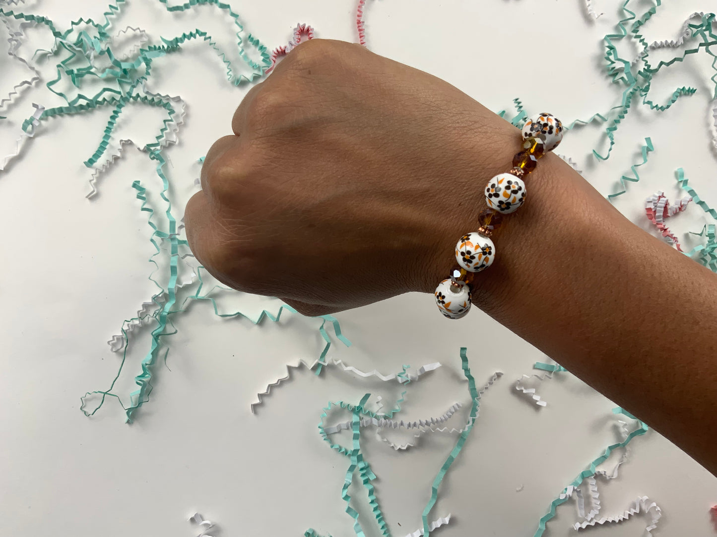Floral fall bracelet🍁