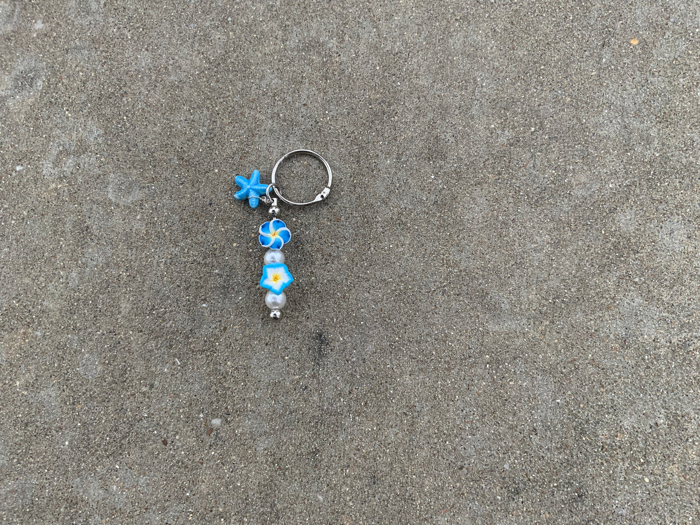Blue beauty keychain
