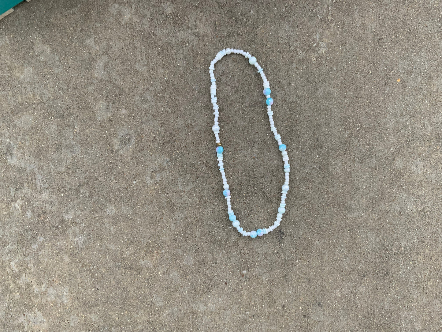 Snow on beach necklace ☃️
