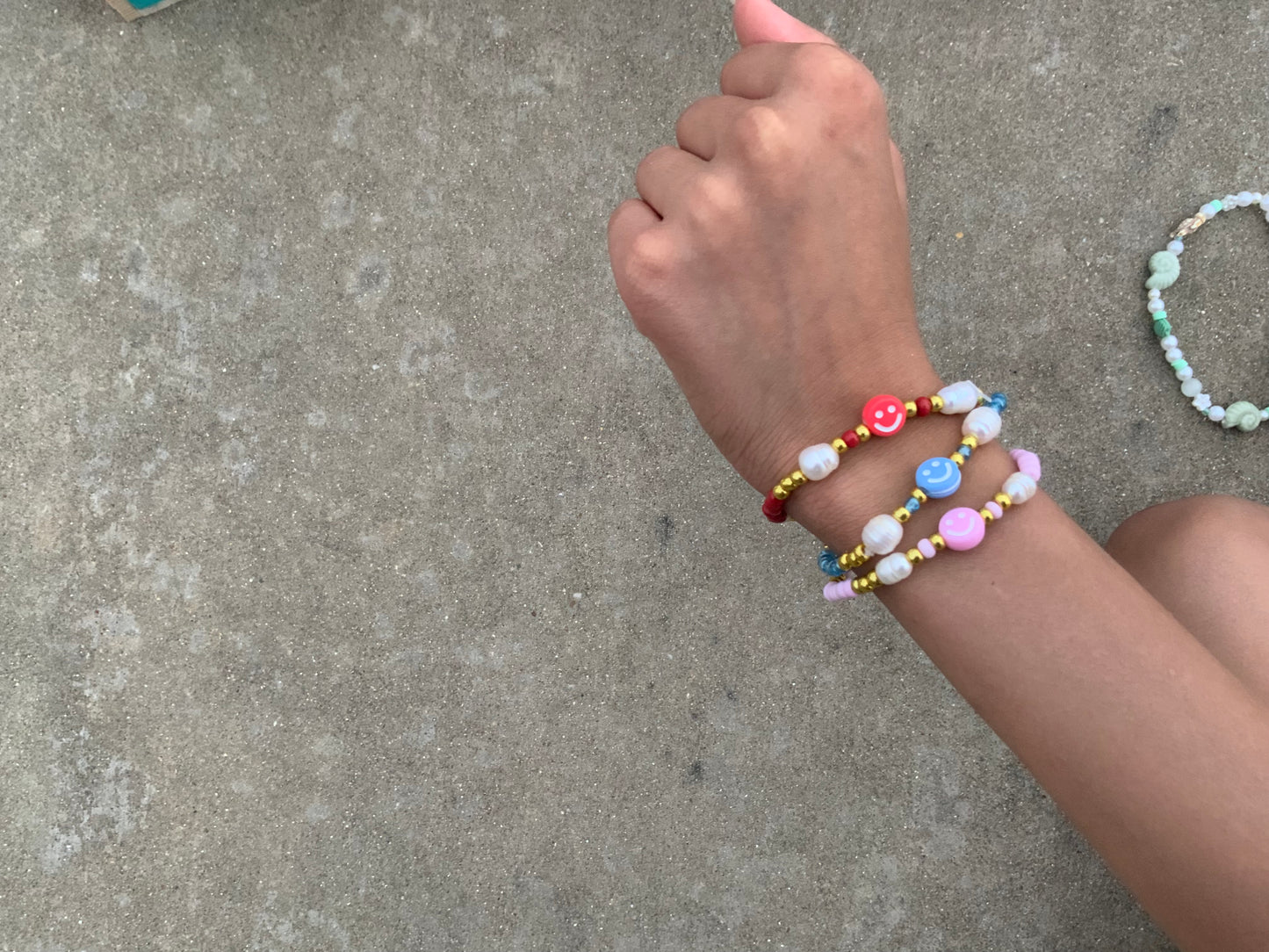 Blue smile bracelet