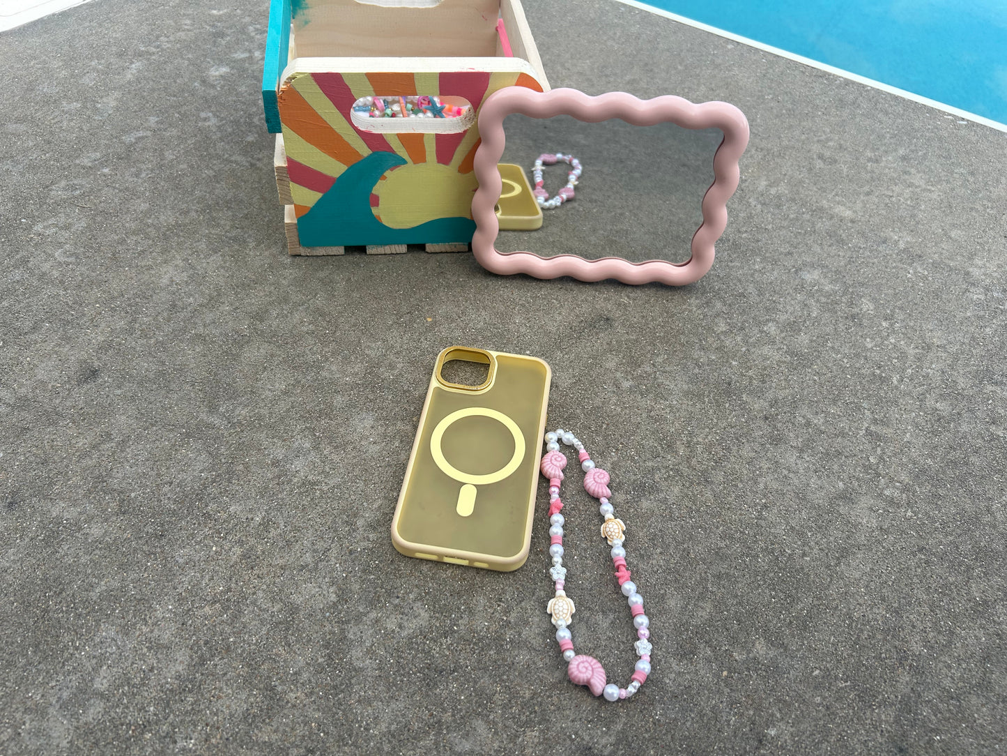 Bloxi beach phone charm